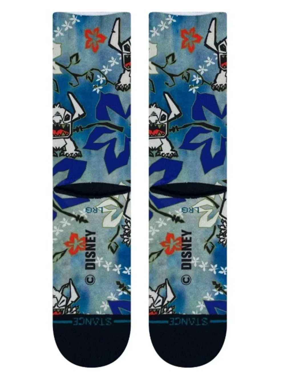 STANCE X Disney Unisex Lilo And Stitch 626 Poly Crew Socks - BLUE
